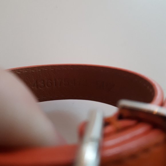 Ralph Lauren Purple Label Collection Bracelet Equestrian Leather Orange - Picture 4 of 4
